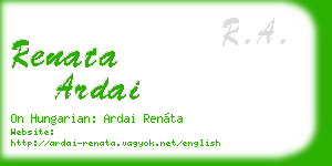renata ardai business card