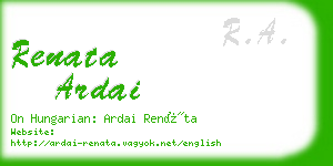 renata ardai business card
